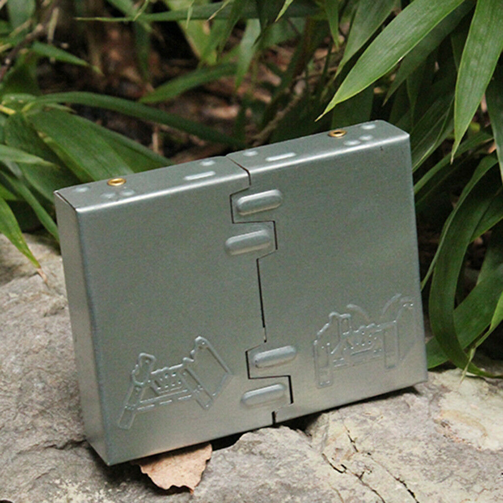 2Pcs Protable Camping Picnic Alcohol Stove Oven Outdoor Burner with Bracket