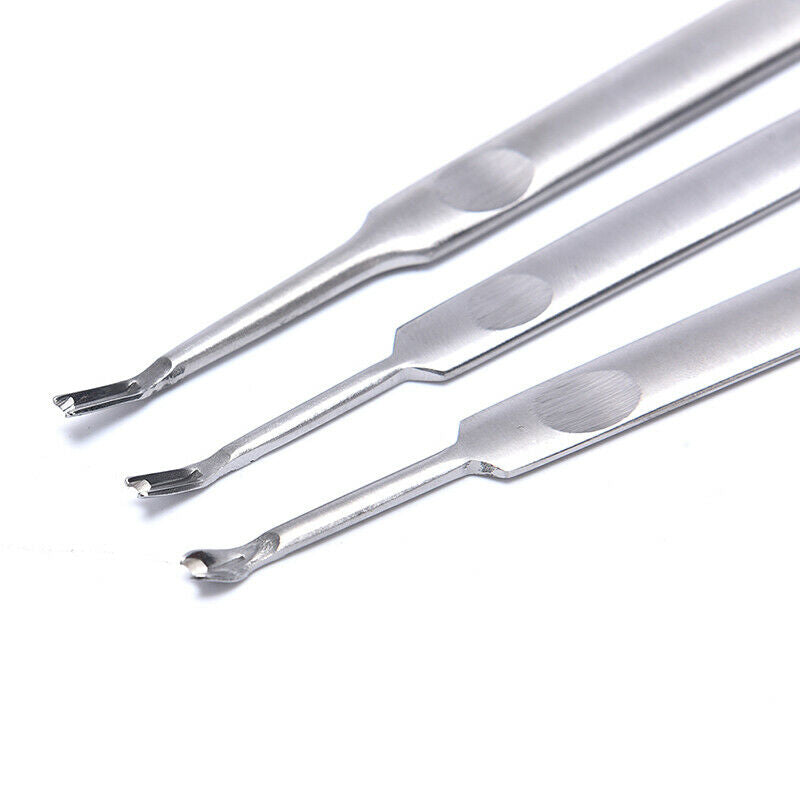 3pcs DIY Hand Stitching U+V Shaped Groover Skiving Edge Beveler To.l8