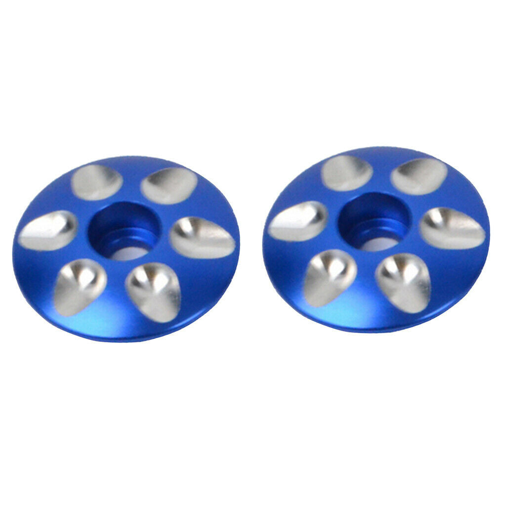4-part Racing Bike Cover Caps Made of Aluminum Alloy for Spare Parts Blue +