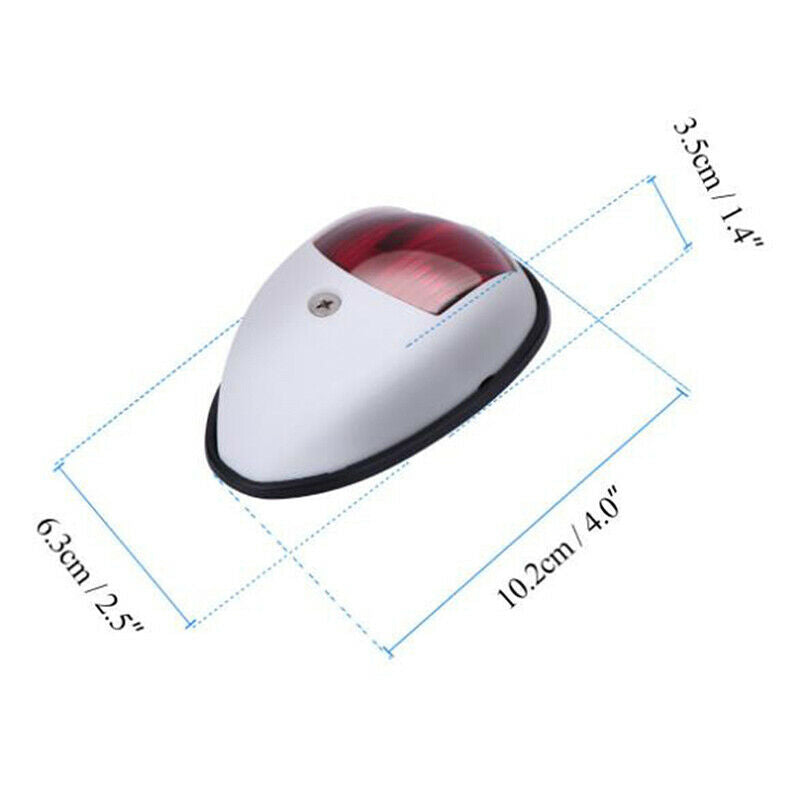 2X LED Navigation Light Signal Warning Lamp Signal Lamp For Marine Boat YachBDA