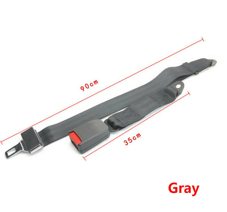 2pcs Universal 2 Point Auto Car Seat Belt Lap Shoulder Adjustable 125cm/49.2"