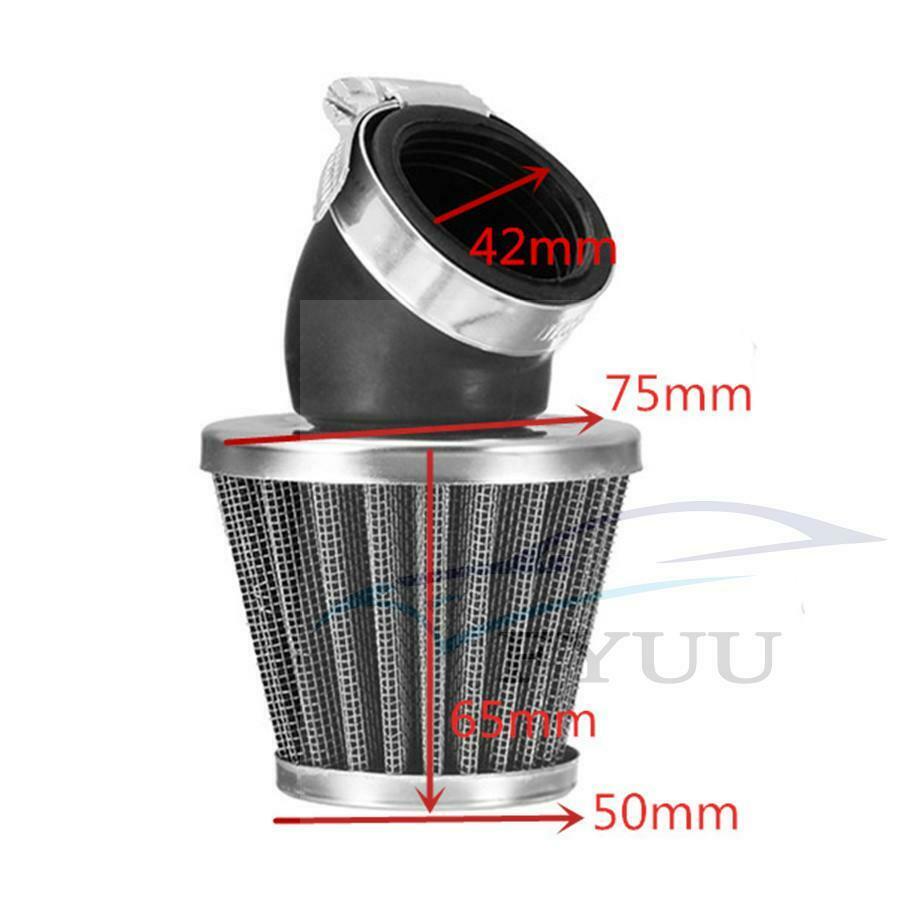 4Pcs New Motorcycle Air Filter 42mm Universal Fit For 50cc 110cc 125cc 140cc