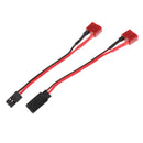 2x T Plug Socket / Socket / FUTABA / JR Connection Adapter for RC Car