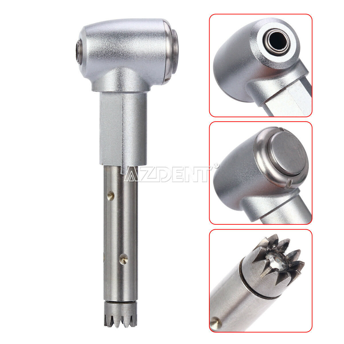 5 PCS Dental Head 1:1 Push Button Inner Spray Contra Angle Low Speed Handpiece
