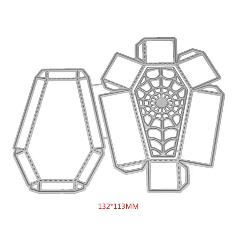 Halloween Coffin Cutting Dies Stencil DIY Scrapbooking Paper Card Embossing