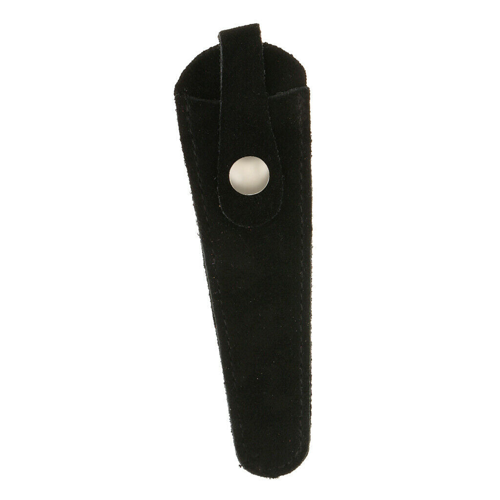 Durable Artificial Leather Hair Cutting Scissors Sheath Pouch Bag - Black