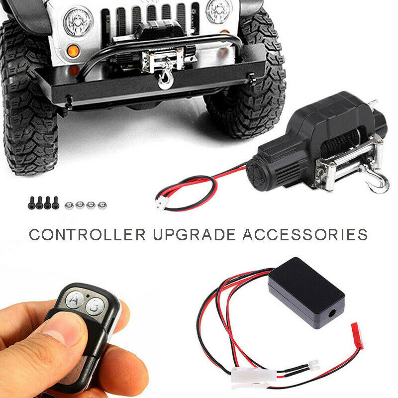 Winch Wireless Remote Control Receiver for 1/10 Axial SCX10 D91 RC Crawler Car