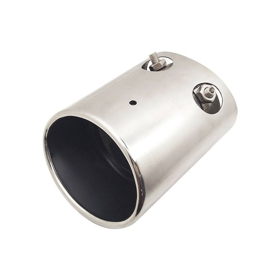 Car Exhaust Muffler Tip Stainless Steel Pipe Trim Car Rear Tail Throat Liner