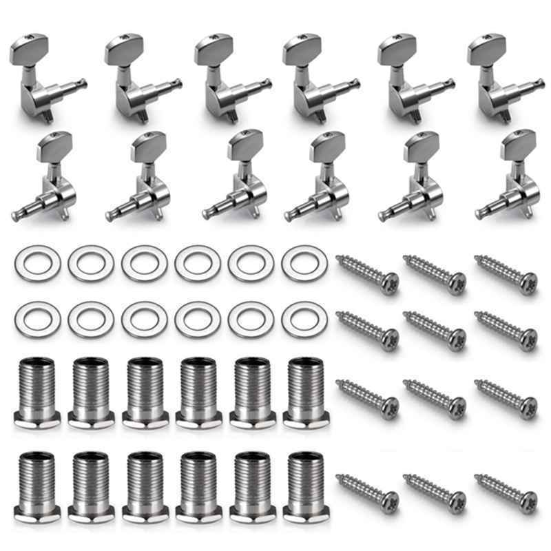 1X(12 Pieces Guitar St Tuning Peg Tuner Machine Heads Knobs for Acoustic Gui3M5)