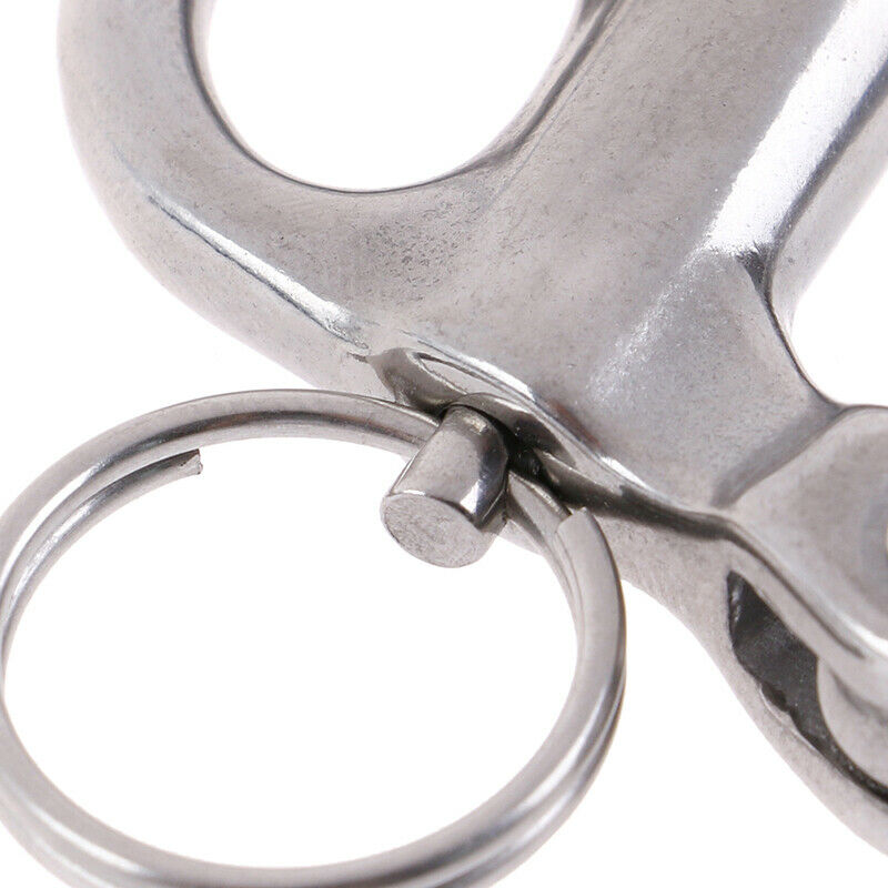 316 Stainless Steel Rigging Sailing Fixed Bail Snap Shackle Yacht Outdoor.l8