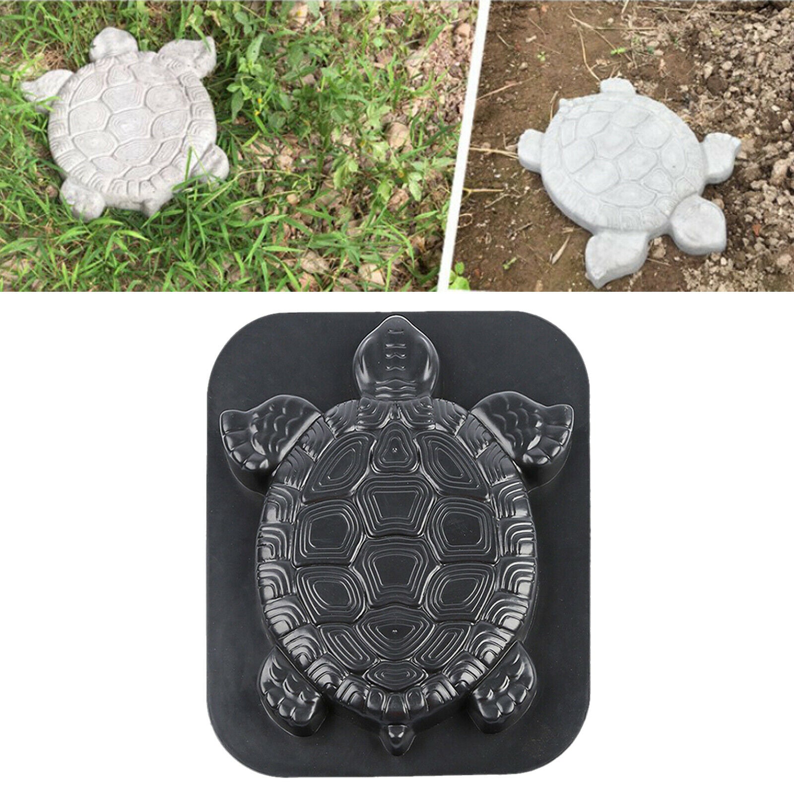 Walk Maker Mold DIY Concrete Garden Turtle Stepping Stone Pavement Paver