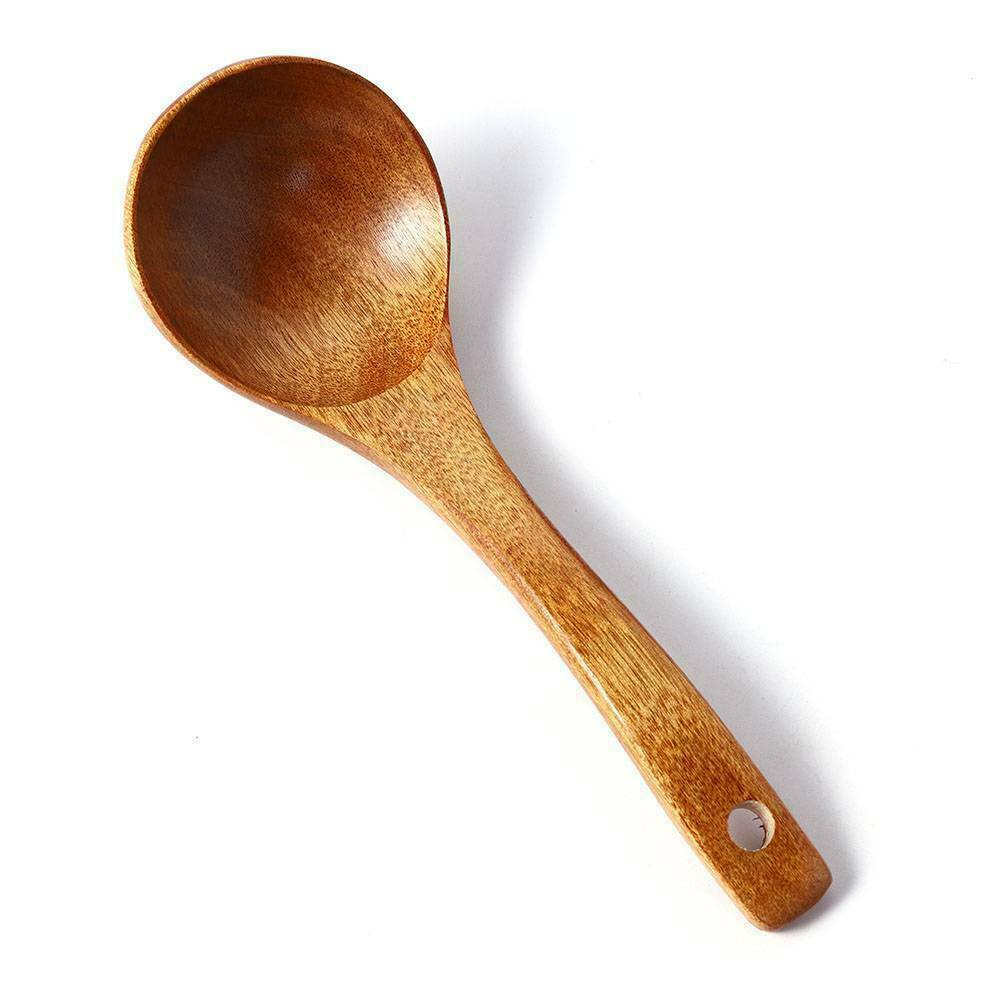 Long Handled Wooden Soup Spoons Bamboo Kitchen Cooking Utensil Tools Spoon Wood.
