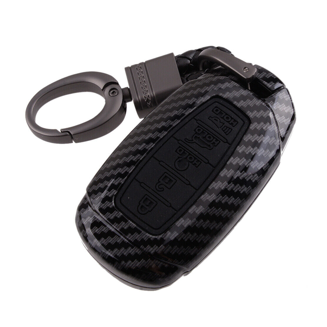 Car Key Fob Cover Case Shell Keychain Fit for Hyundai Palisade Elantra 2018-2021
