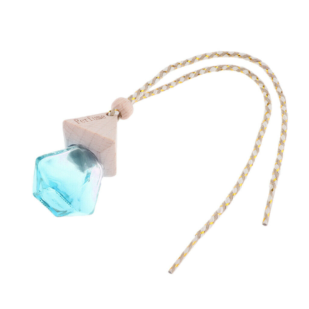 5Pcs 6ml Empty Car Hanging Perfume Bottle Air Freshener Diffuser Vials Charm -