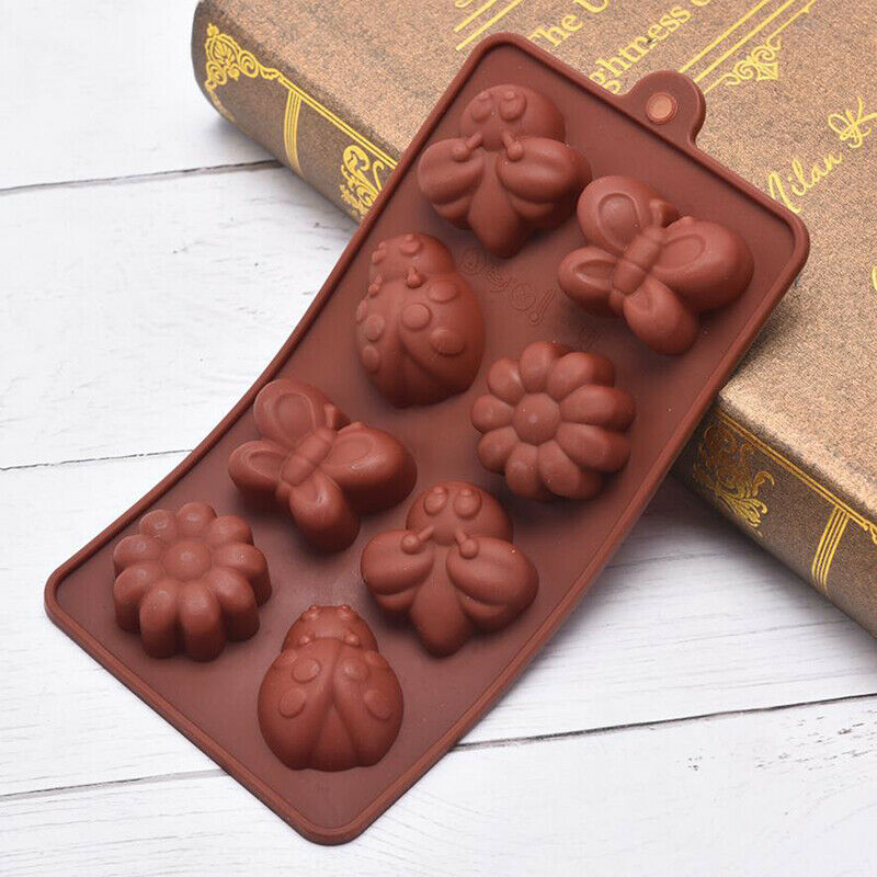 Silicone Butterfly Bee Insect Cake Mold Ladybird Chocolate Cake Baking Tr.l8
