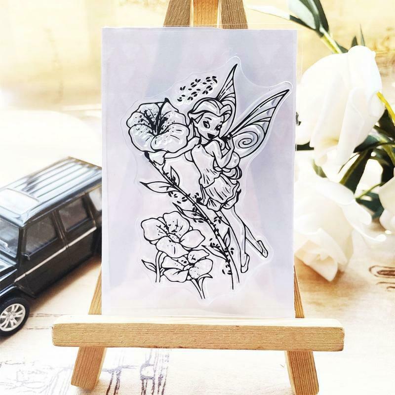 Flower Fairy Silicone Clear Seal Stamp DIY Scrapbooking Embossing Photo Album