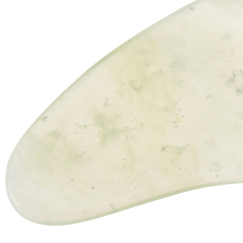 1 Pcs Gua Sha Natural Jade Stone Crystal Bodys Massager Board Scraper Pla.l8