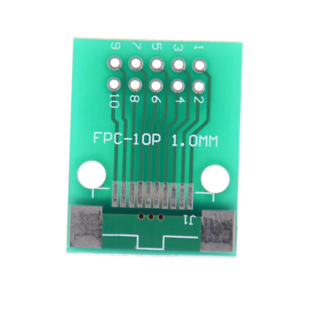 1Pcs 10-Pin 0.5mm FFC FPC to 10P DIP 2.54mm PCB Converter Board Adapter EBB Tt