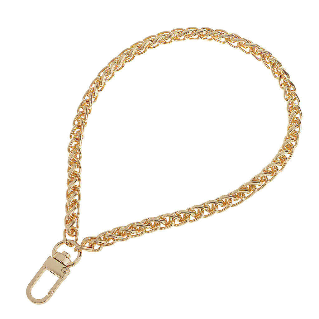 2 Pieces 20cm Bag Chain Replacement for Handbag Bag Accessories Golden