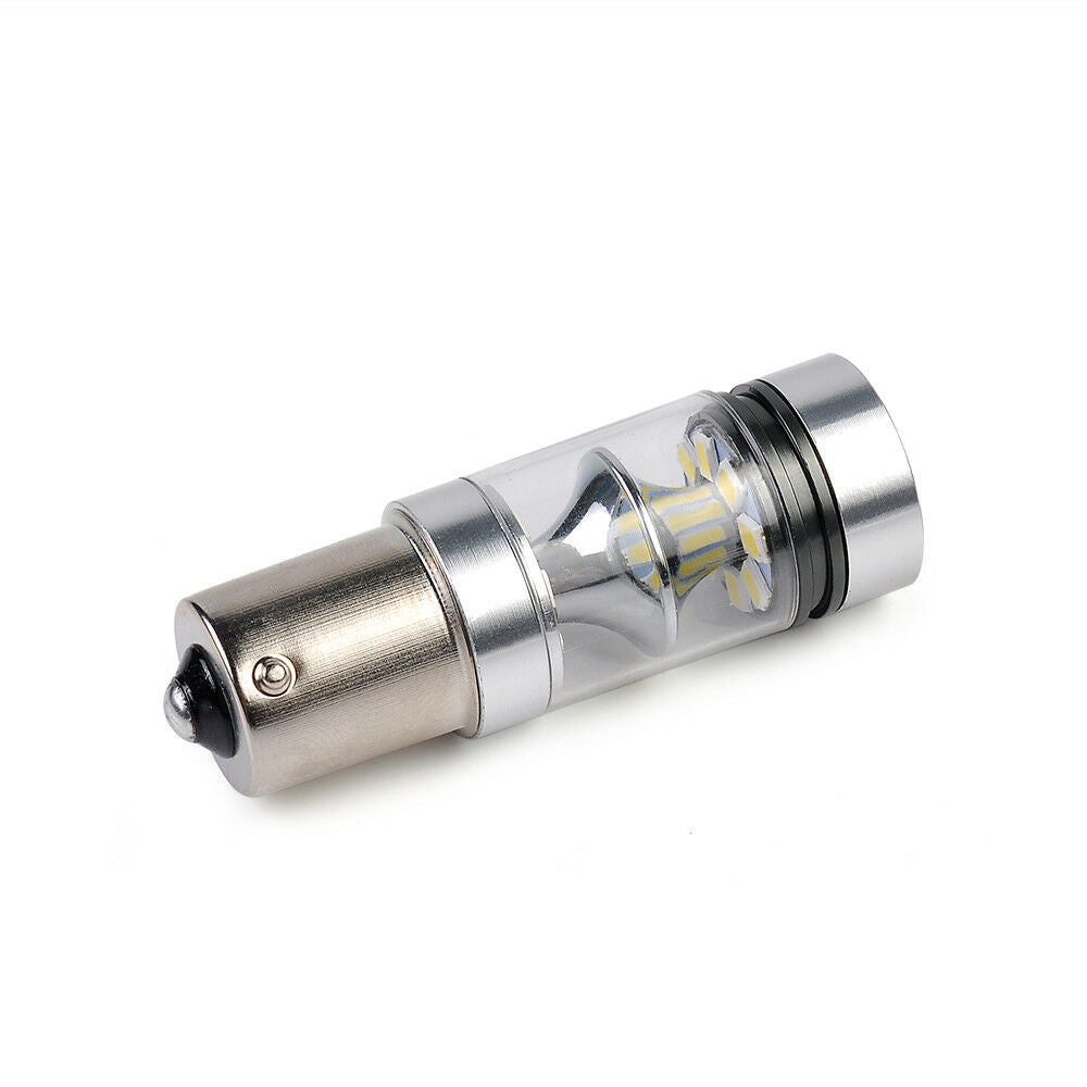 White P21W BA15s 1156 LED Canbus Backup Reversing Light Reverse Lamp DC12V-24V