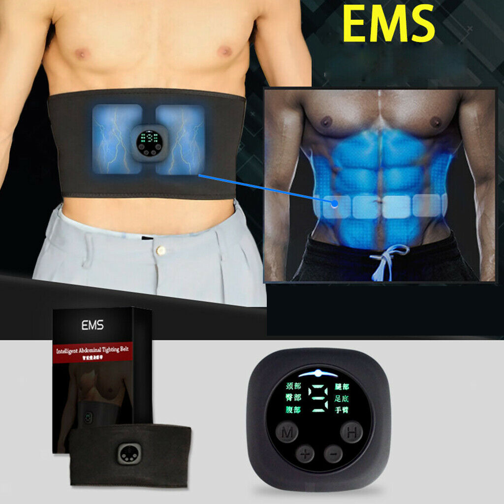 2pc Muscle Stimulator Abs Trainer Abdominal Muscle Toner Electronic Toning Belts