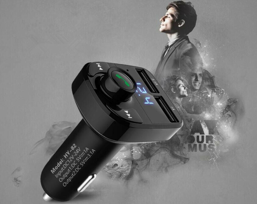 Wireless Car Kit Handsfree Bluetooth FM Transmitter LCD MP3 Player USB Charger