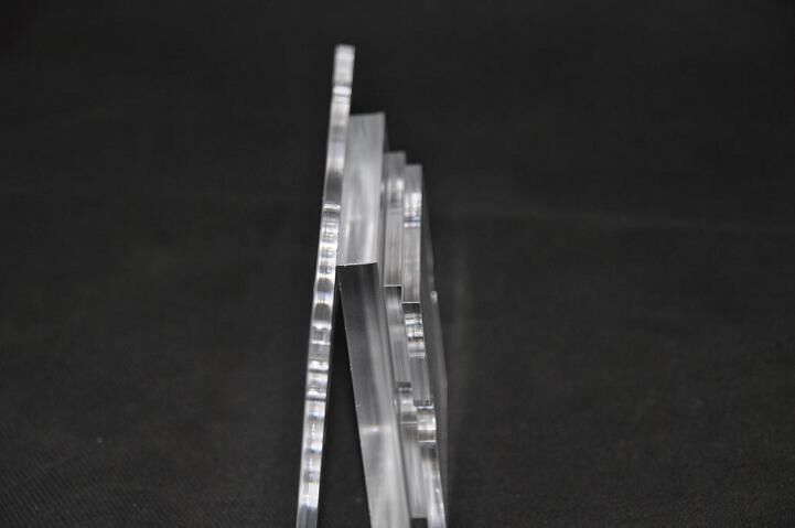 2pcs Clear Perspex Acrylic Sheet Plate Panel 3x100 x100MM