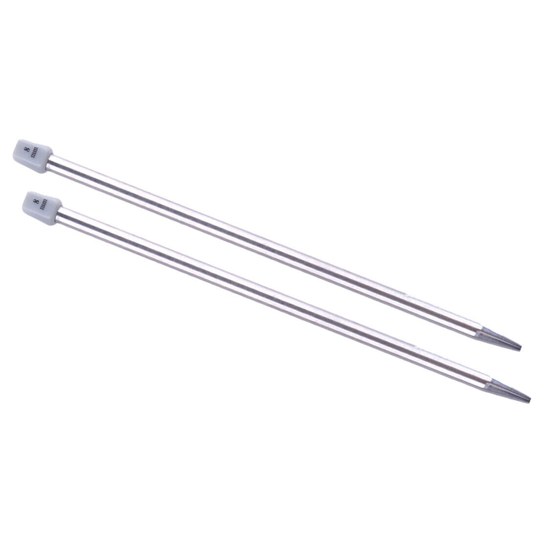 11Pair Stainless Steel Single Pointed Knitting Needles 2mm-8mm 25cm Durable