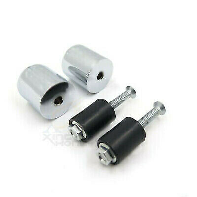 Handlebar Bar End Slider Chrome Rubber For Suzuki Hayabusa GSX1300R 1999-2011