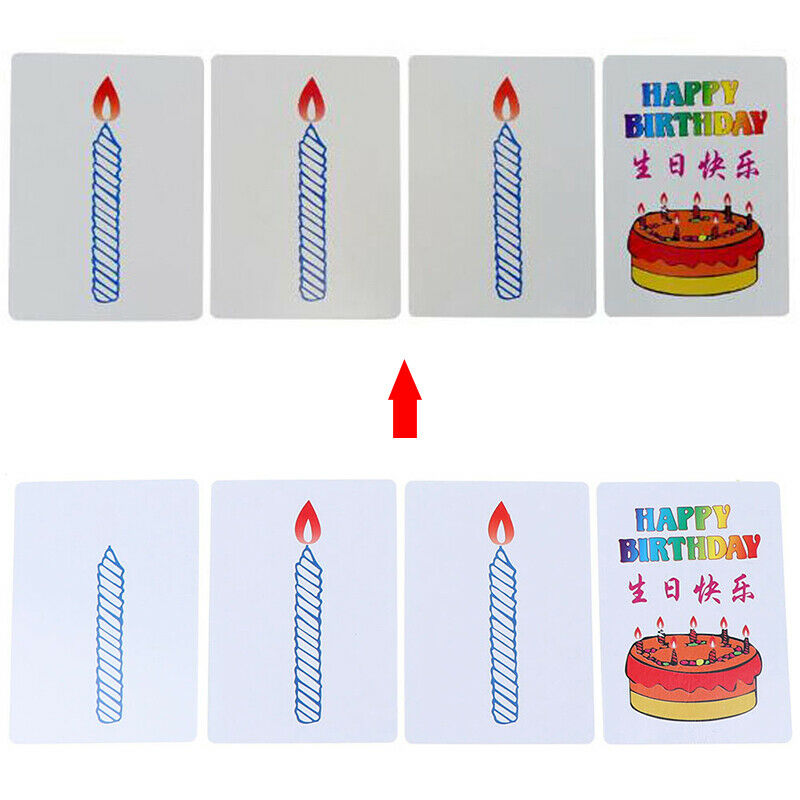 Happy birthday card group prediction magic tricks magic prop*.l8