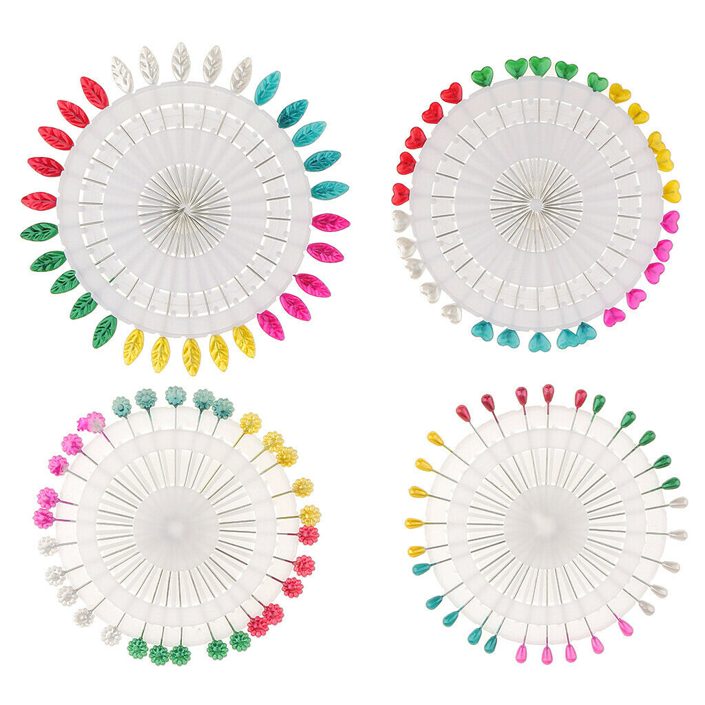 120x Flower Heart Scarf Shawl Pin Hijab Safety Pin Snag-Free Fashion Jewelry