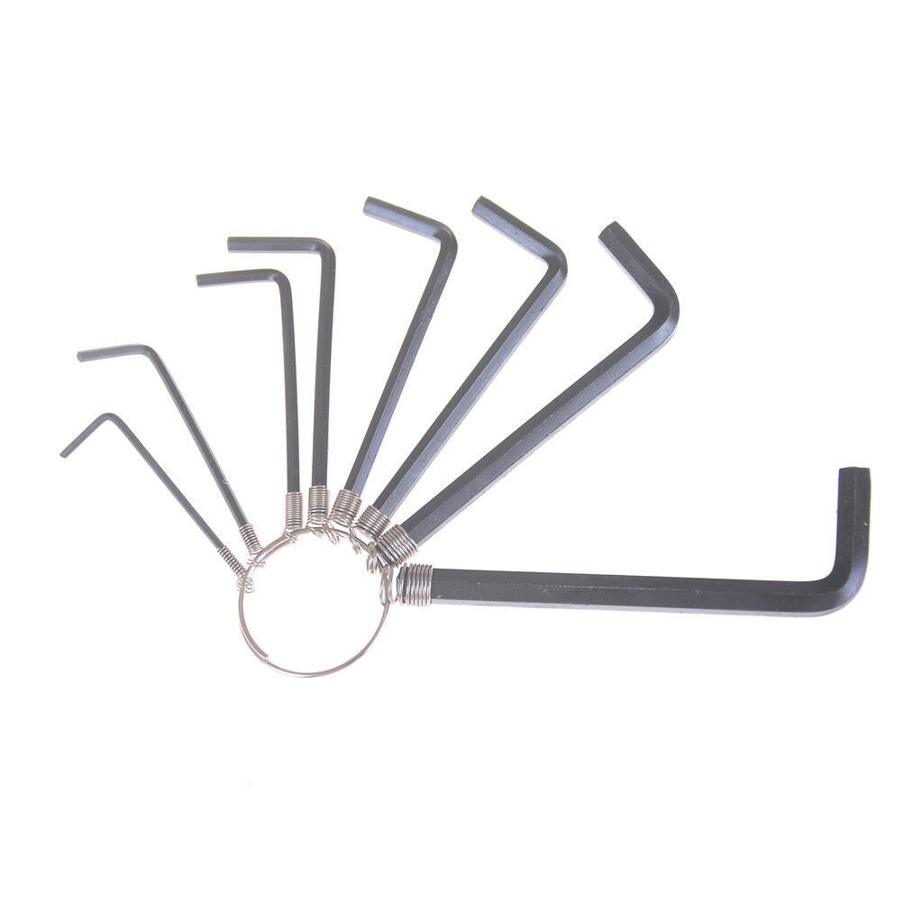8 In 1 1.5mm~6mm Hex Key Allen Wrench Set Metric Hand Tool Kit Box Key Cha.l8