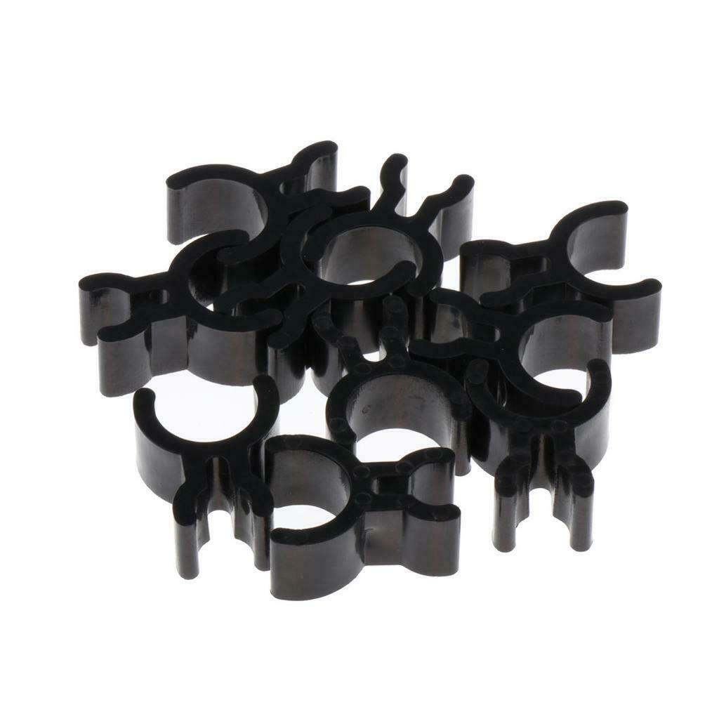 10Pcs Durable Trumpet Pencil Clip Inside Pipe Make Notes Accessory Black