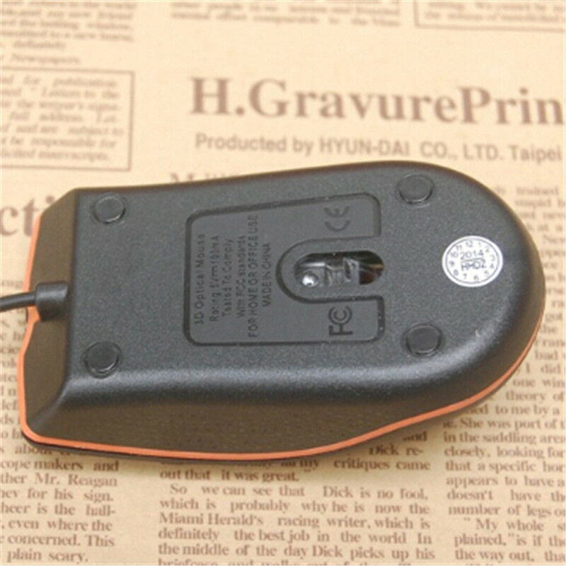 Nouvelle souris de jeu filaire à LED USB optique; souris de défilement .l8