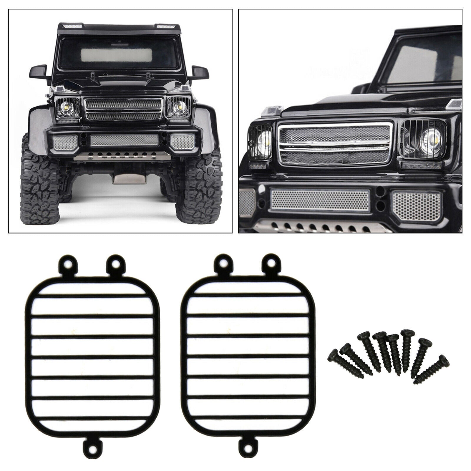 RC Metal Lampshade Light Cover Shell Fit for TRX4 TRX6 G63 G500 1:10 RC Car