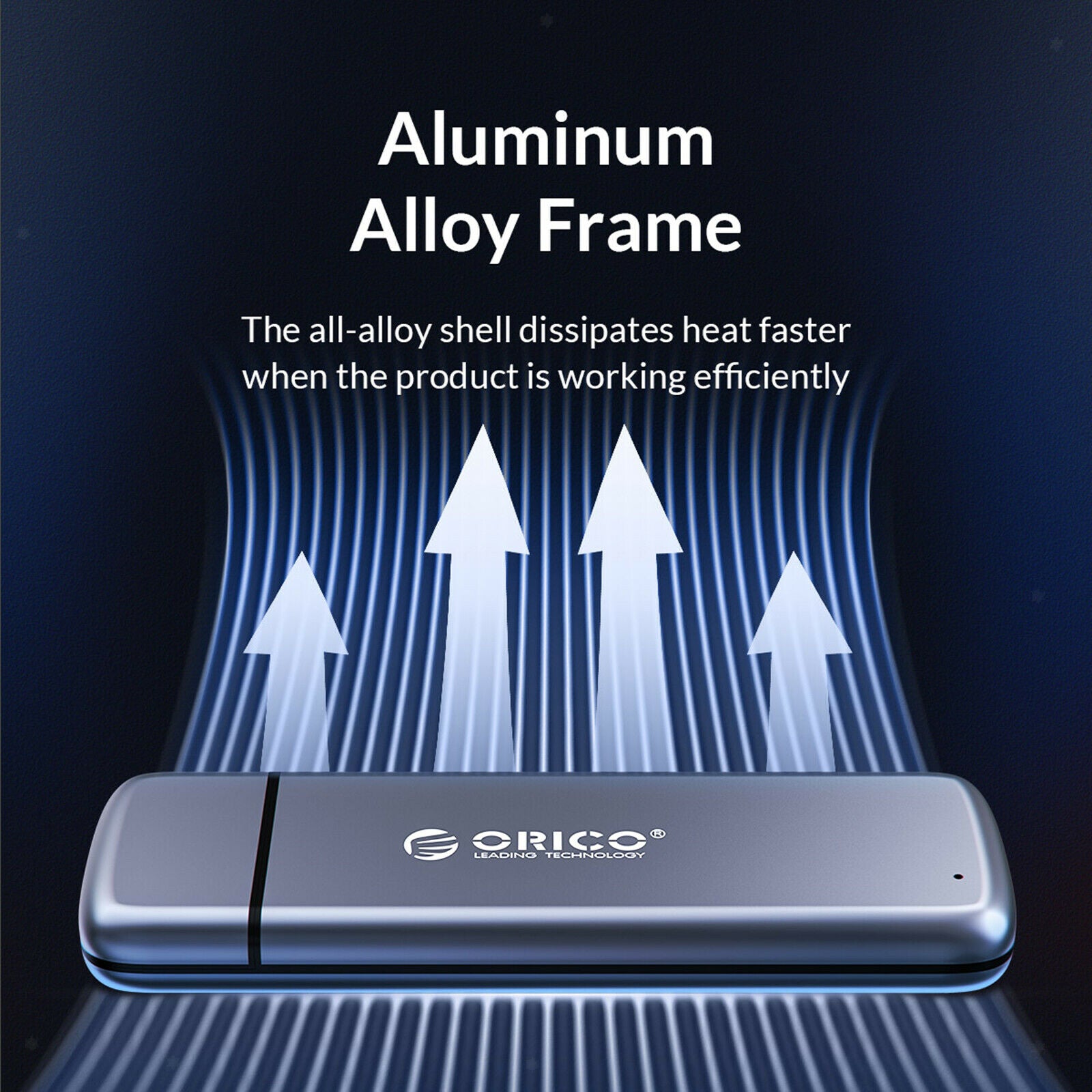 M2 SSD Case USB 3.1 Aluminum alloy Hard Drive Case for M2 M-Key 2260 2280