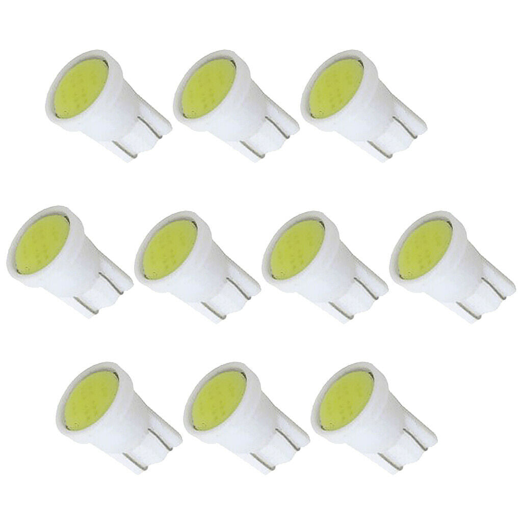 10x High Quality T10 COB LED Car Dash Reading Light Side Wedge Lamp Bulbs