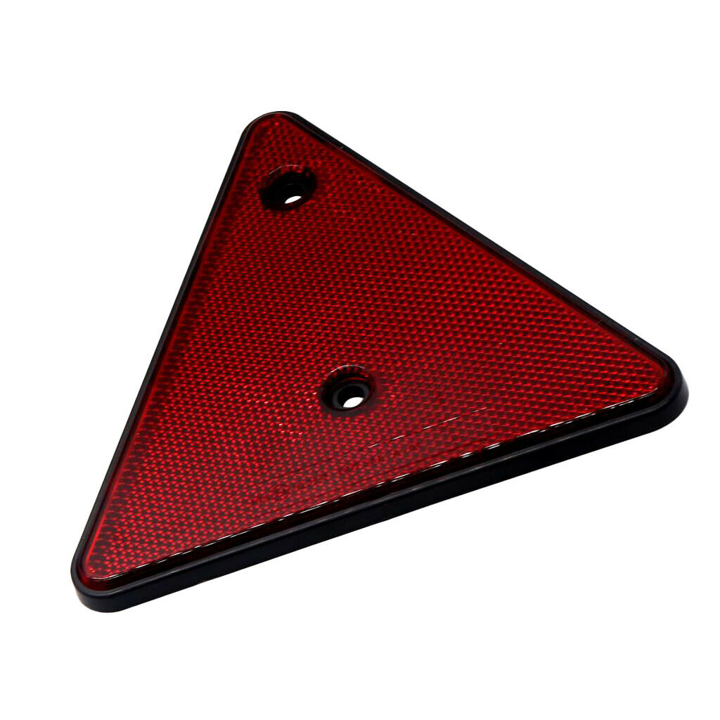 2 Pieces Tail Triangle Red Reflector for Motorcycle Car Truck Trailer
