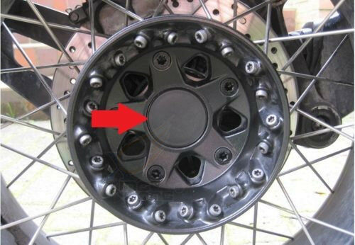 2 PCS Wheel Hub Cover Cup for BMW R1200 GS LC Black 14-19