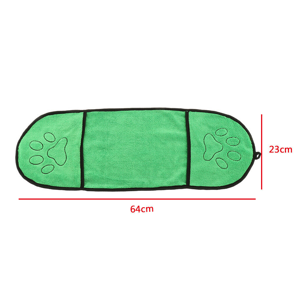 2 Pieces Pet Bath Towel Absorbent Pet Bath Towel Cat Dog Drying Towel