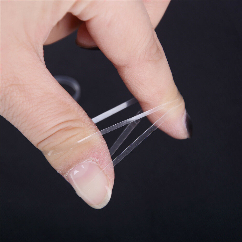 500pcs Clear Ponytail Holder Elastic Rubber Band Hair Ties Ropes Ring.l8
