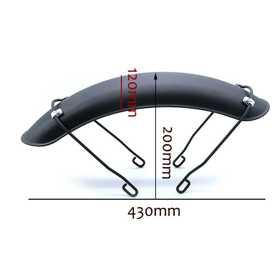 Motorcycle Front Wheel Cover Fender Protector Mudguard Metal Black Universal