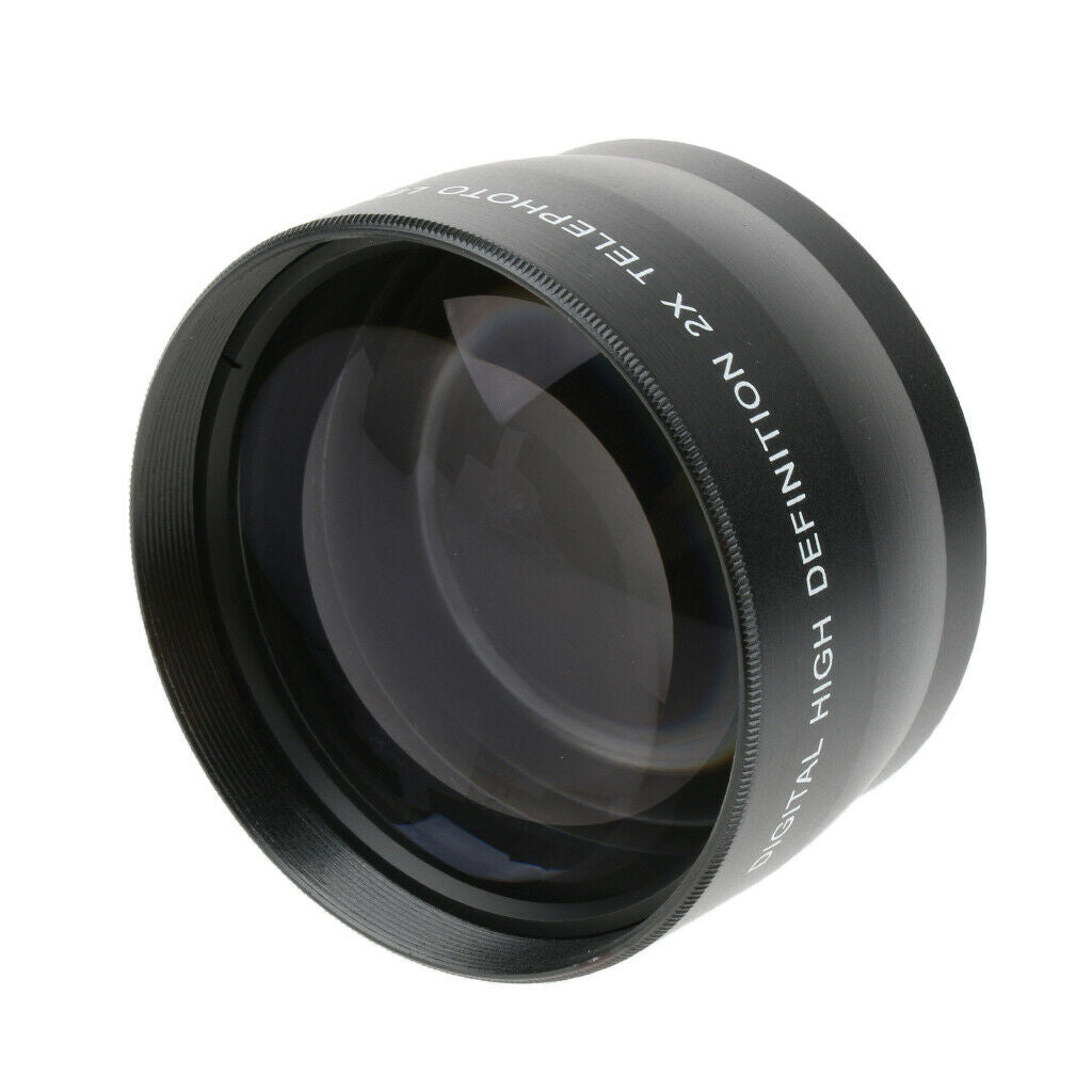 Universal 55mm 2X Telephoto Conversion Lens for   DSLR Camera