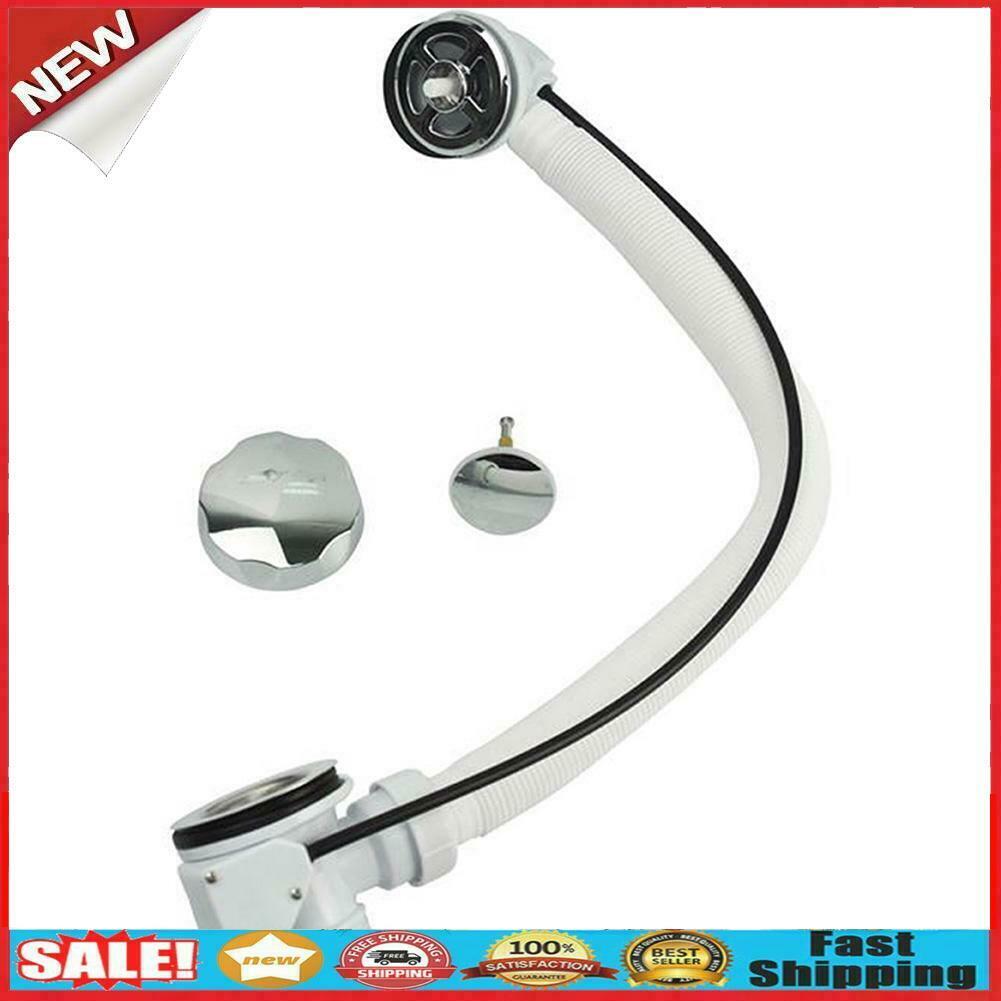 Dedicated Pop Up Bath Waste With Overflow Bathroom Kit Round Chrome @
