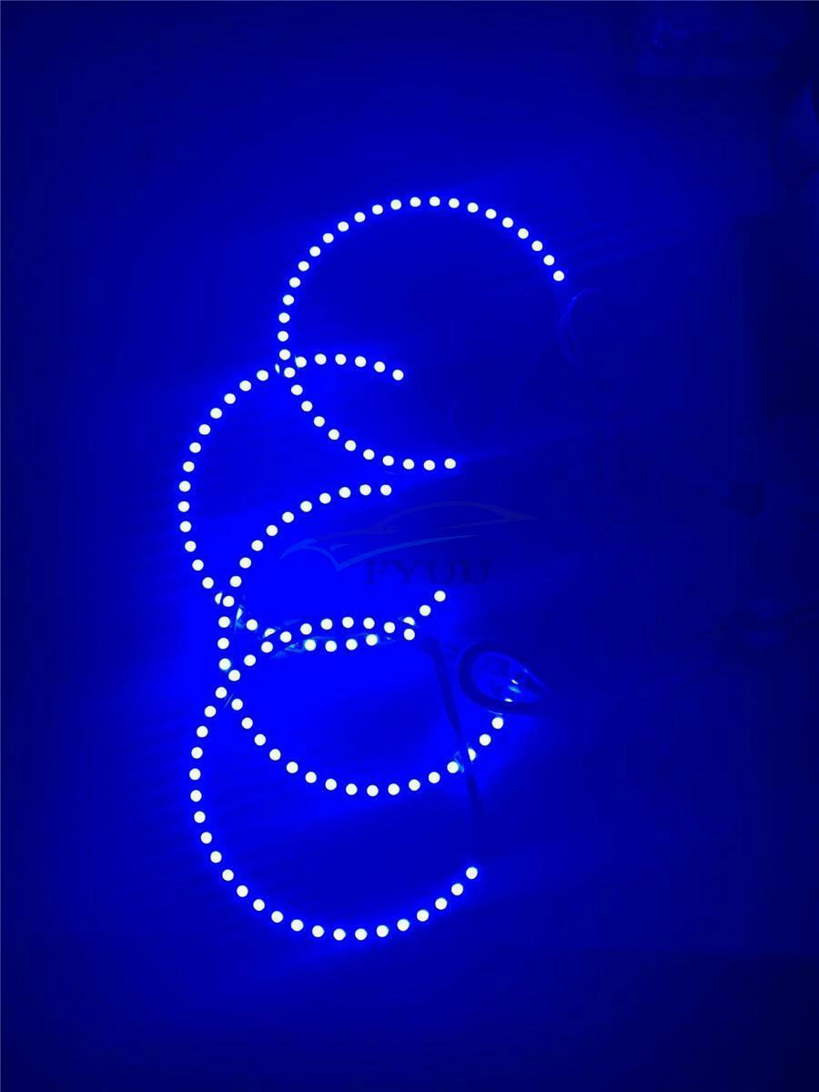 131mm6A 5050 SMD LED Angel Eye Ring With RGB Controller For92-98 BMW E36 3Series