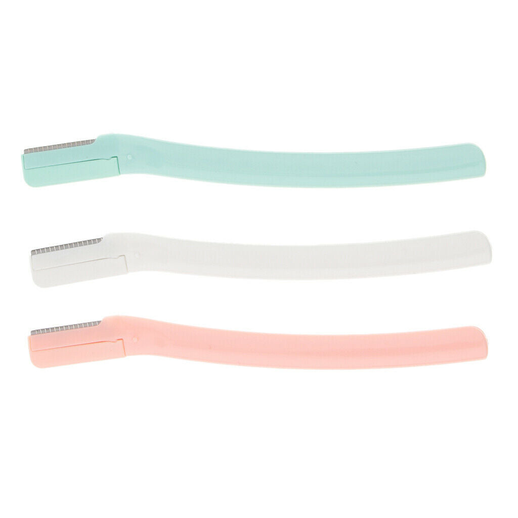 3pcs Facial Eyebrow Razor Trimmer Shaper Shaver Blade Hair Remover Tool
