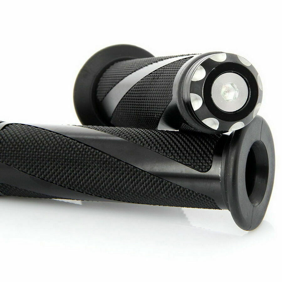 22mm 7/8" ATV Bike Motorcycle Hand Grips Handle Bar Grip Fit For Suzuki Ducati