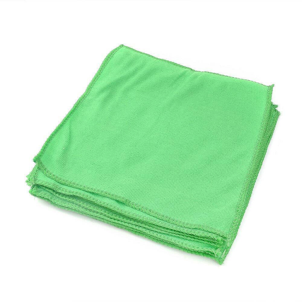 10x Car Microfibre Cleaning Auto Detailing Soft Cloths Wash Towel Duster Pad Set