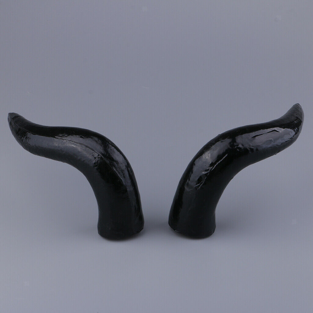 Artificial OX Horn Halloween Costume Accessory Gothic Hair Headband DIY 20cm