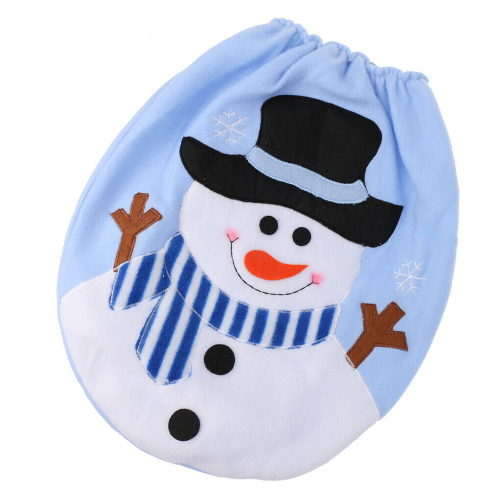 Christmas Snowman Toilet Seat Cover for Bathroom Christmas Decoration